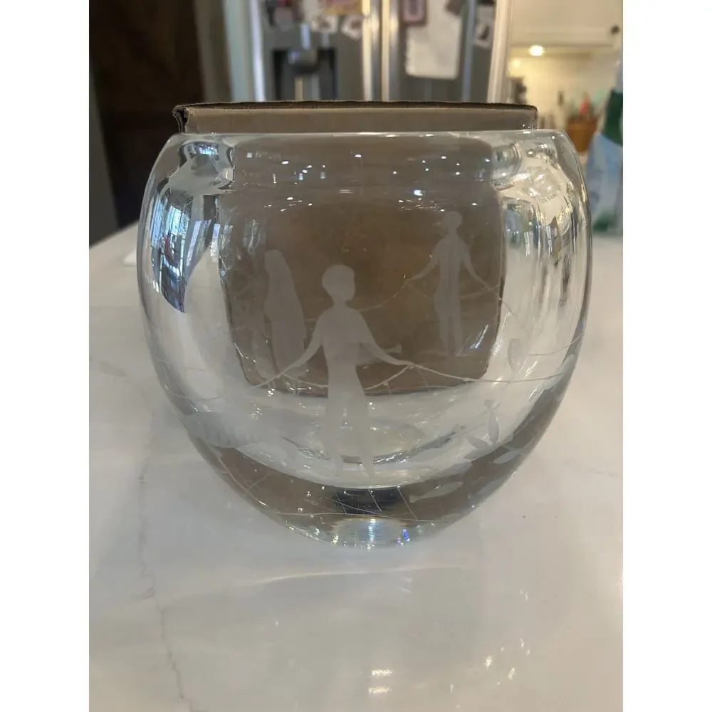 Vtg Signed Ernest Gordon 2033 ‘53 Art Glass 6